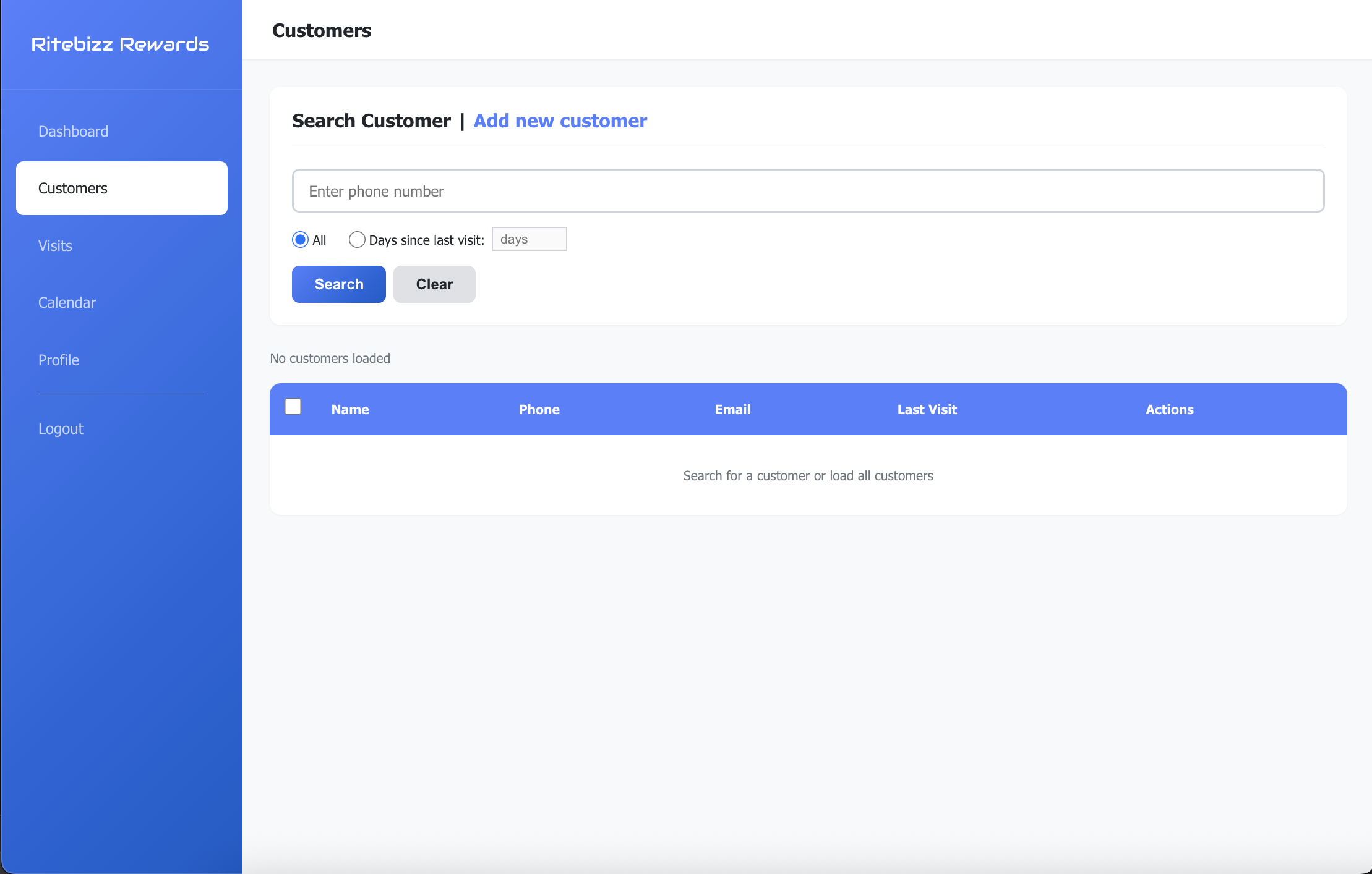 Customer Search